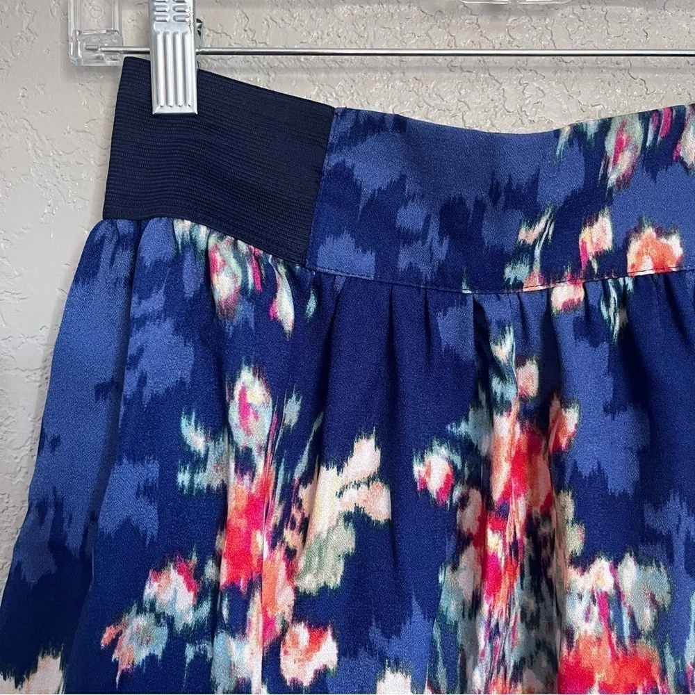 Joe Benbasset Mini Skirt Women’s Blue Foral Size Small